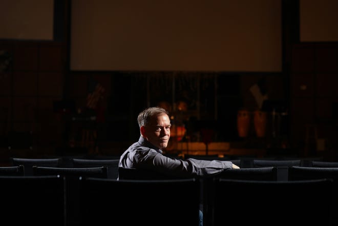 New Life Vineyard Church Pastor Ken Ritz, pictured, Tuesday, Dec. 22, 2020, in the church's sanctuary.