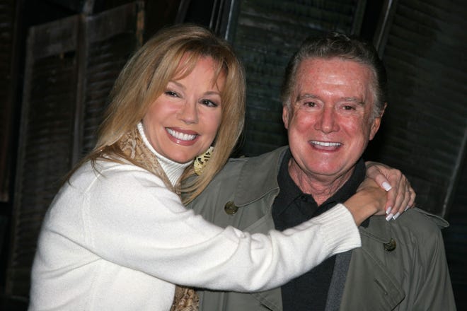 Kathie Lee Gifford, seen with her friend and former daytime talk co-host Regis Philbin, honored the TV legend during the Daytime Emmy Awards ceremony Friday.