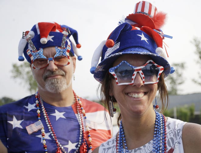July 4, 2015: John Butler and Joy Whited take in the sights and sounds at The OneMain Financial Red, White & Blue Ash Fourth of July Celebration, held at Summit Park in Blue Ash.