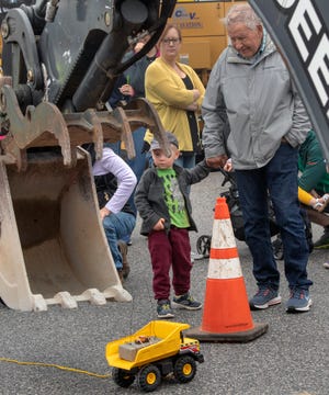 Kids can see and safely operate heavy construction equipment Saturday at The Big Dig at the Boone County Fairgrounds.