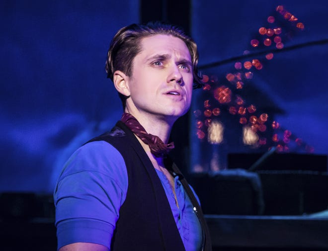 Aaron Tveit in "Moulin Rouge! The Musical."