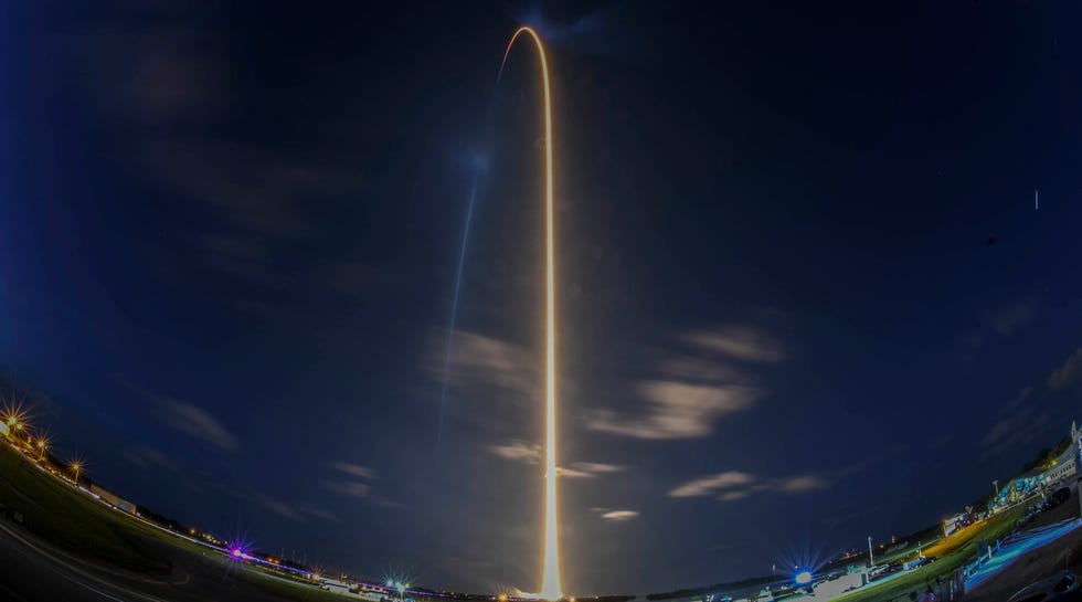 A SpaceX Falcon 9 rocket lifts off from Kennedy Space Center Wednesday Sept. 15, 2021. Aboard the rocket is the Inspiration4 crew, the first all-civilian crew to fly in space.
