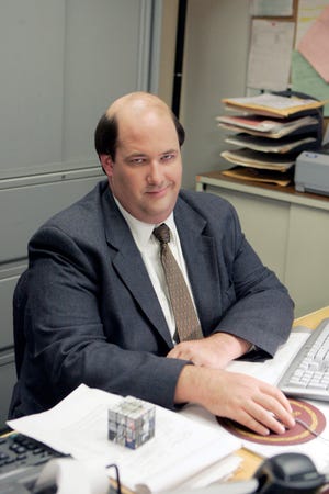 Brian Baumgartner as the candy-loving accountant Kevin Malone on "The Office."