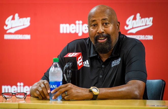 Indiana University men's head basketball coach Mike Woodson answers questions during the program's media day at Simon Skjodt Assembly Hall Monday September 27, 2021.