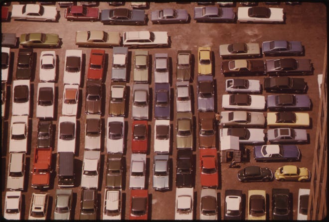 Downtown Parking Lot 08/1973